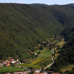 Valle dei molini vista dall'alto